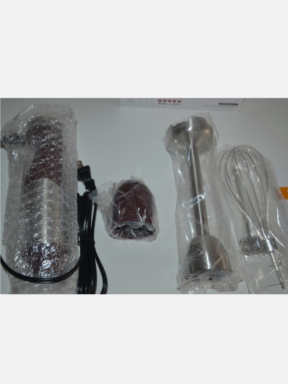 MEGAWISE 3-in-1 Hand Blender - Stainless Steel and Black - Picture 4 of 5